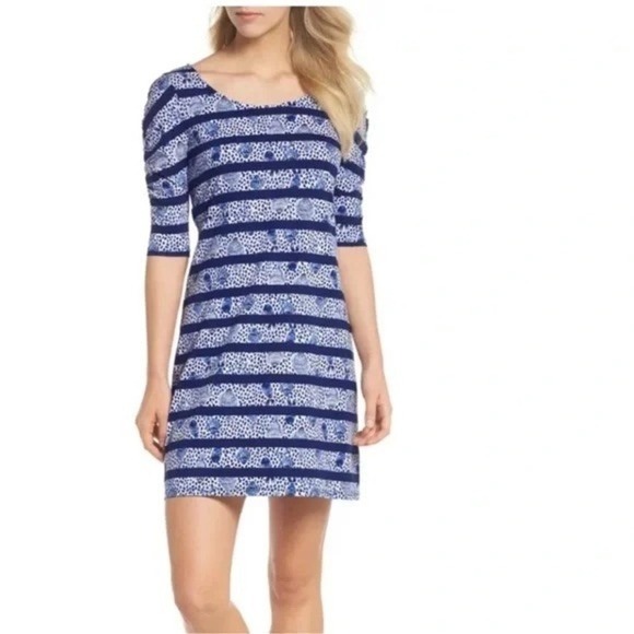 Lilly Pulitzer Dresses & Skirts - Lilly Pulitzer LaJolla Dress High Tide Heart and Sole Stripe - S NWT